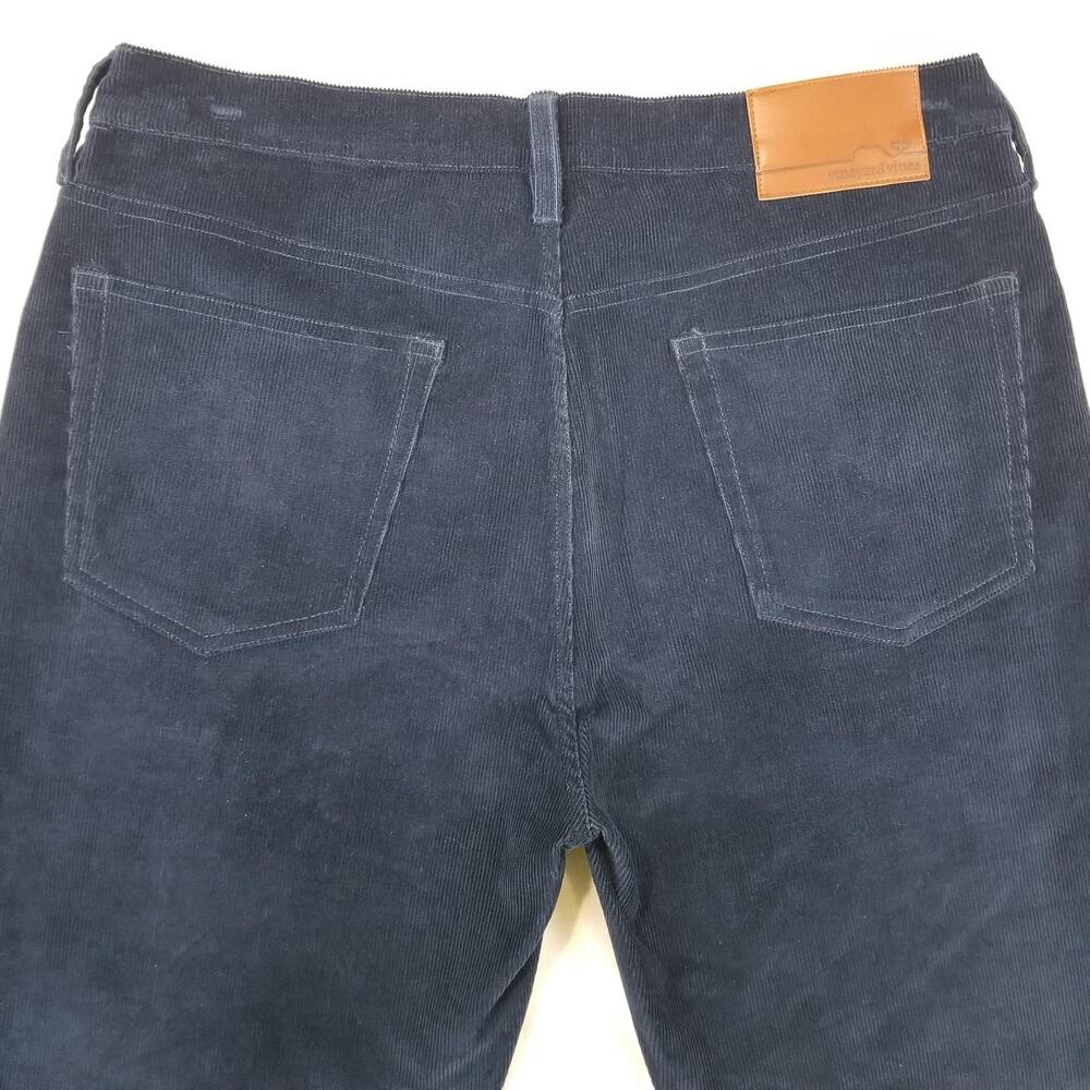 Vineyard Vines Pants Mens 34x32 Navy Corduroy 5-Pocket Stretch Style 1P001207 - Picture 4 of 11